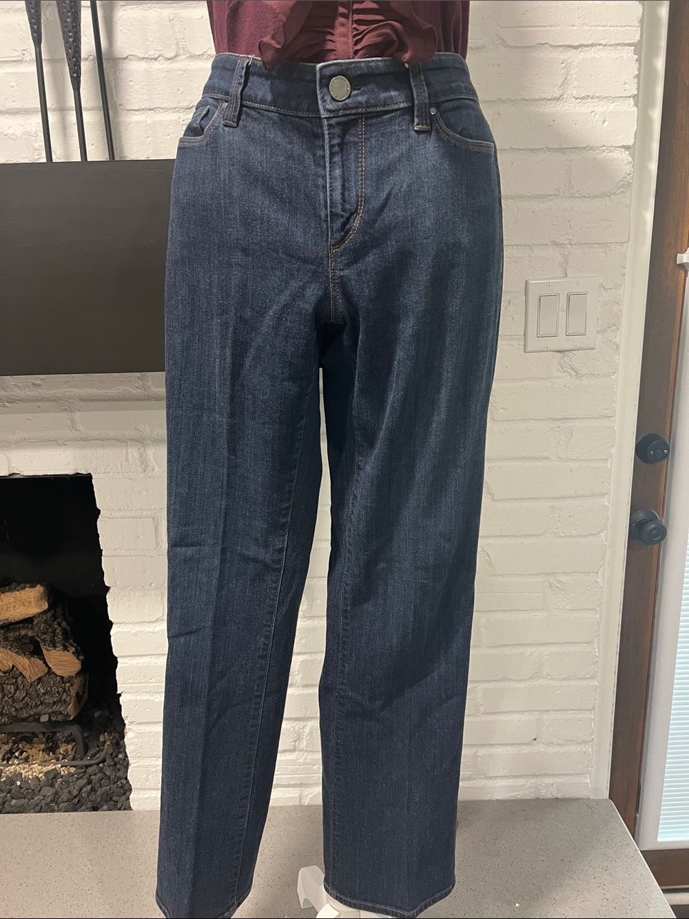 Ann Taylor Dark Blue Boot-Cut Jeans